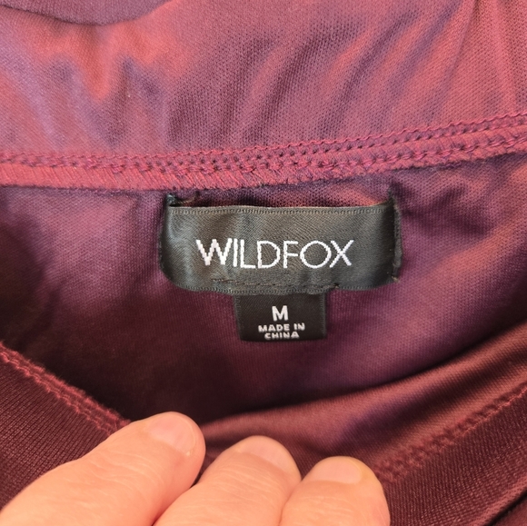 Wildfox Party Midi Maxi Skirt Sz M Purple Sequins Stretch Waist Ruch Front Slit - Picture 6 of 14